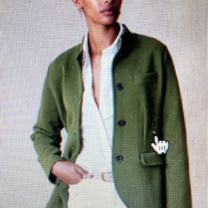 Banana Republic Pique Band-Collar Blazer, Size: S Petite, Color: Tree Grove, NWT